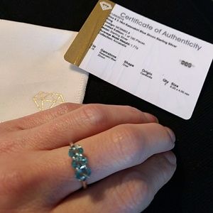 2.18ct Ratanakiri Blue Zircon Sterling Silver Ring